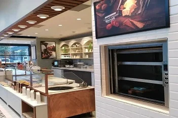 kitchen elevator, dumbwaiter, food elevator